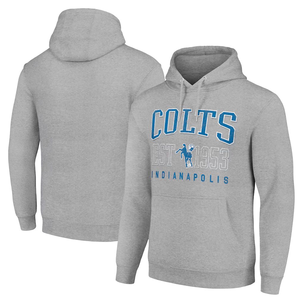 Men 2026 NFL Indianapolis Colts Grey Hoodie hooded style 03-0